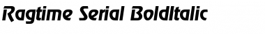 Download Ragtime-Serial BoldItalic Font
