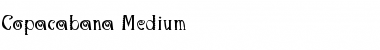 Download Copacabana Medium Regular Font Title Preview