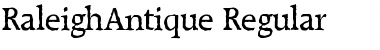Download RaleighAntique Regular Font Title Preview