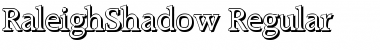 Download RaleighShadow Regular Font Title Preview
