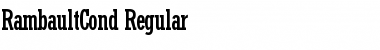 Download RambaultCond Regular Font Title Preview