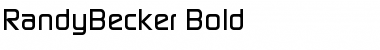 Download RandyBecker Bold Font Title Preview