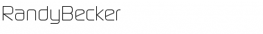 Download RandyBecker Regular Font Title Preview