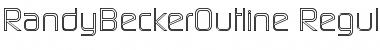 Download RandyBeckerOutline Regular Font Title Preview