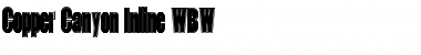 Download Copper Canyon Inline WBW Regular Font Title Preview