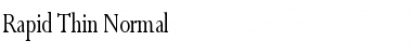 Download Rapid Thin Normal Font Title Preview