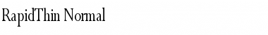 Download RapidThin Normal Font Title Preview