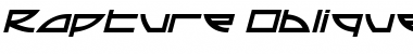 Download Rapture Oblique Font Title Preview