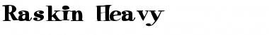 Download Raskin Heavy Font Title Preview