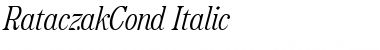 Download RataczakCond Italic Font