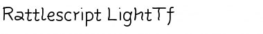 Download Rattlescript-LightTf Regular Font Title Preview