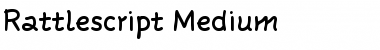 Download Rattlescript-Medium Regular Font Title Preview