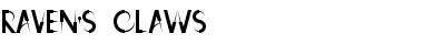 Download Raven's Claws Regular Font Title Preview