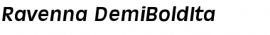 Download Ravenna-DemiBoldIta Regular Font Title Preview