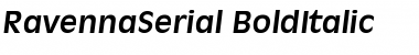 Download RavennaSerial BoldItalic Font Title Preview