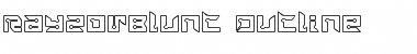 Download RayzorBlunt Outline Regular Font Title Preview