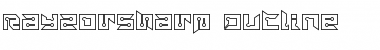 Download RayzorSharp Outline Regular Font Title Preview