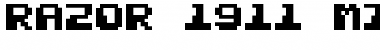 Download Razor 1911 Mini Regular Font Title Preview