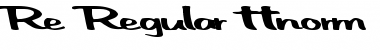 Download Re Regular Font Title Preview