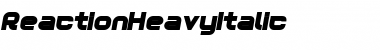 Download Reaction Heavy Italic Font Title Preview