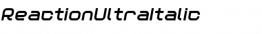 Download Reaction Ultra Italic Font Title Preview