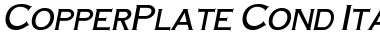 Download CopperPlate-Cond Italic Font Title Preview