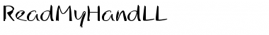 Download ReadMyHandLL Medium Font Title Preview