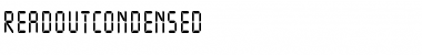 Download ReadoutCondensed Regular Font Title Preview
