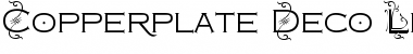 Download Copperplate Deco Light Regular Font Title Preview