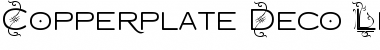 Download Copperplate Deco Light Round Regular Font Title Preview