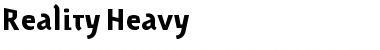 Download Reality Regular Font Title Preview