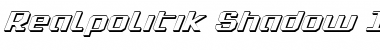Download Realpolitik Shadow Italic Shadow Italic Font Title Preview