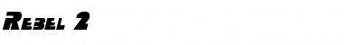 Download Rebel 2 Italic Font Title Preview
