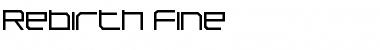 Download Rebirth Regular Font Title Preview