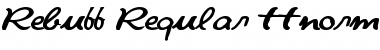 Download Rebuff Regular Font Title Preview