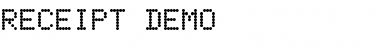 Download Receipt Demo Regular Font Title Preview