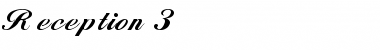Download Reception 3 Regular Font Title Preview