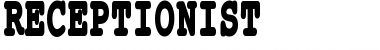 Download Receptionist Regular Font Title Preview