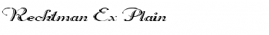Download Rechtman Ex Plain Font Title Preview