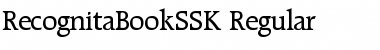 Download RecognitaBookSSK Regular Font