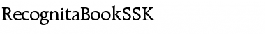 Download RecognitaBookSSK Regular Font
