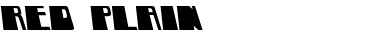 Download RED Plain Font Title Preview