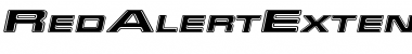Download RedAlertExtended Italic Font Title Preview