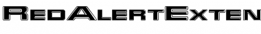 Download RedAlertExtended Regular Font Title Preview