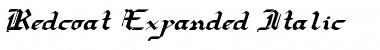 Download Redcoat Expanded Italic Expanded Italic Font Title Preview