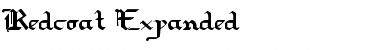 Download Redcoat Expanded Expanded Font Title Preview