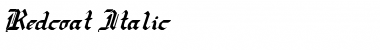Download Redcoat Italic Italic Font Title Preview