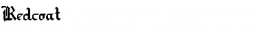 Download Redcoat Regular Font Title Preview