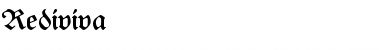 Download Rediviva Regular Font Title Preview