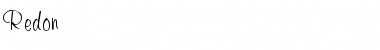 Download Redon Normal Font Title Preview